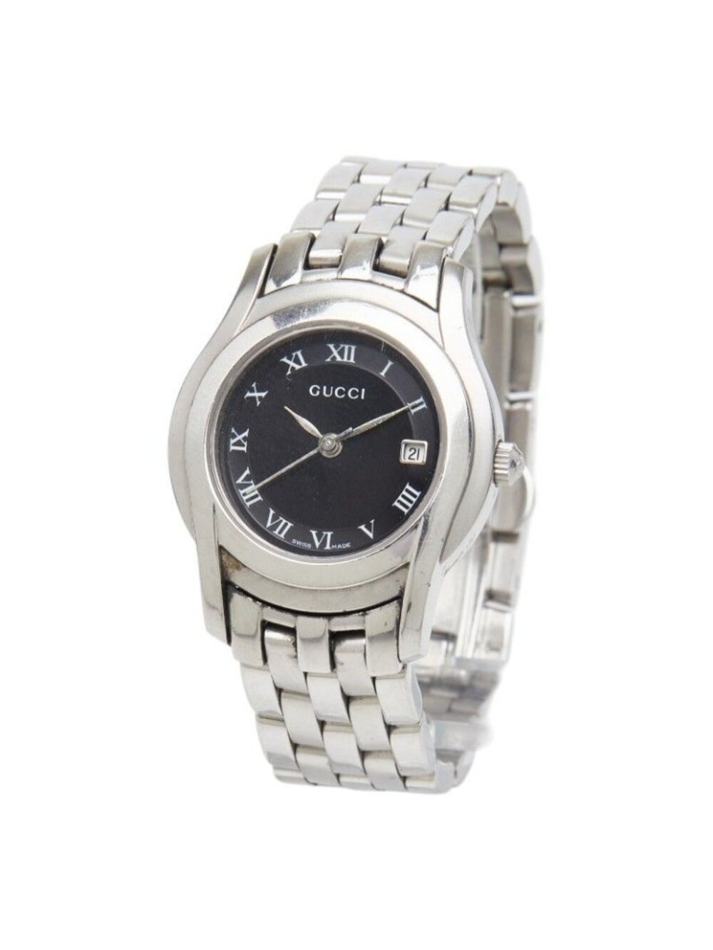 Gucci Watch Black Silver Stainless Steel - Picture 2 of 7